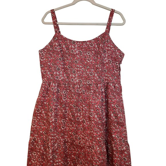 Candace Cameron Bure Spaghetti Strap Floral Maxi Pink Dress Size Medium - Picture 4 of 8